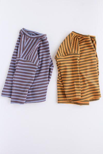 velour retro striped shirt