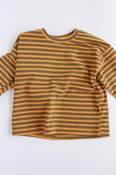 velour retro striped shirt