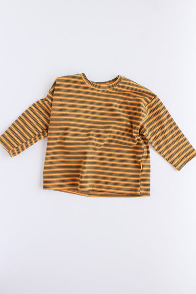 velour retro striped shirt