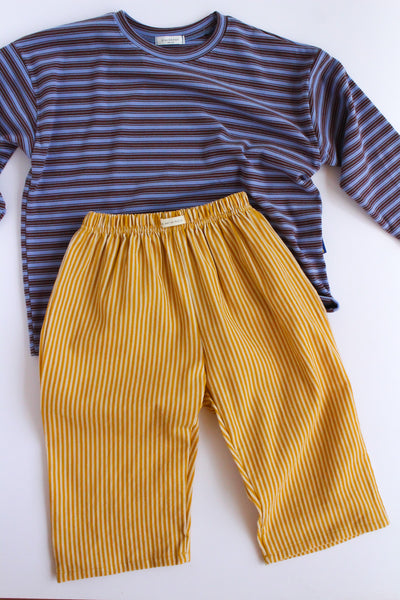 velour retro striped shirt