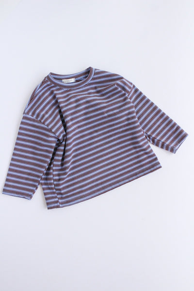 velour retro striped shirt