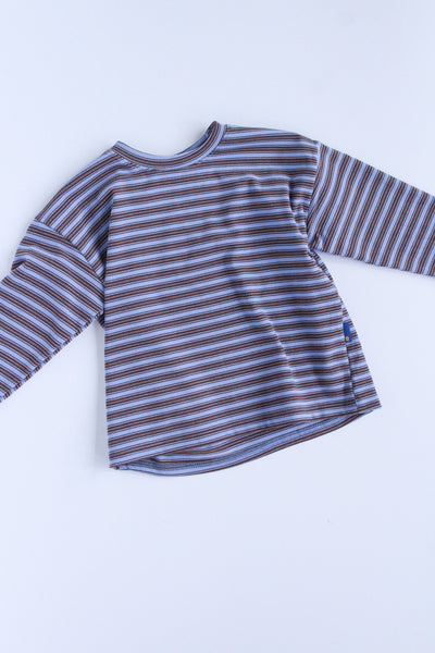 velour retro striped shirt