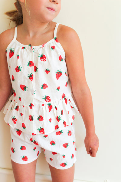 strawberry frill top