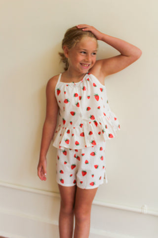 strawberry frill top