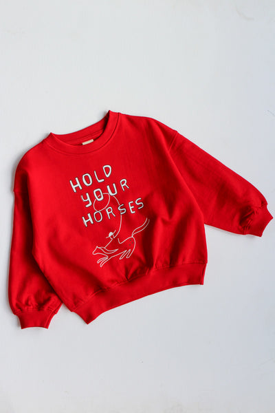 hold your horses crewneck