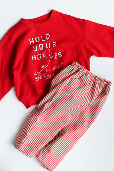 hold your horses crewneck