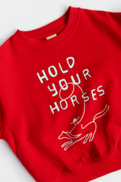 hold your horses crewneck