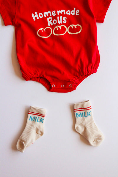 homemade rolls romper