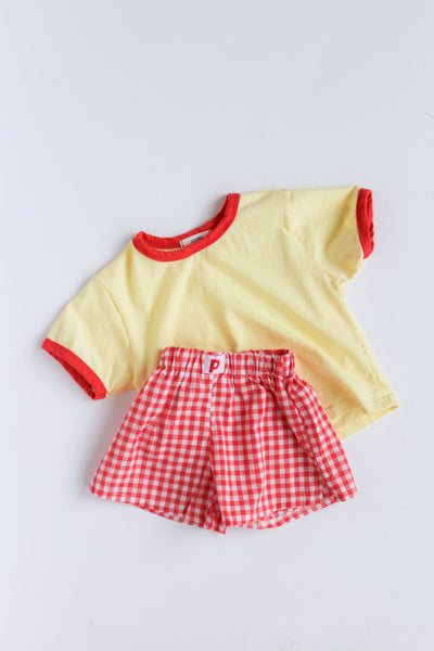 pigeon gingham shorts