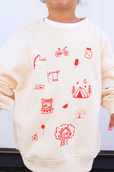 long live childhood crewneck