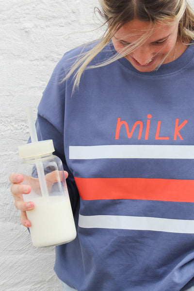 women's milk crewneck
