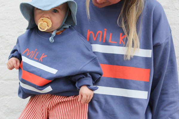 women's milk crewneck