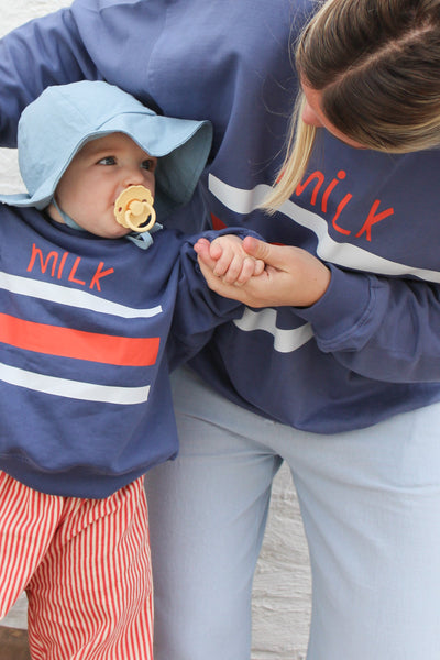 milk crewneck