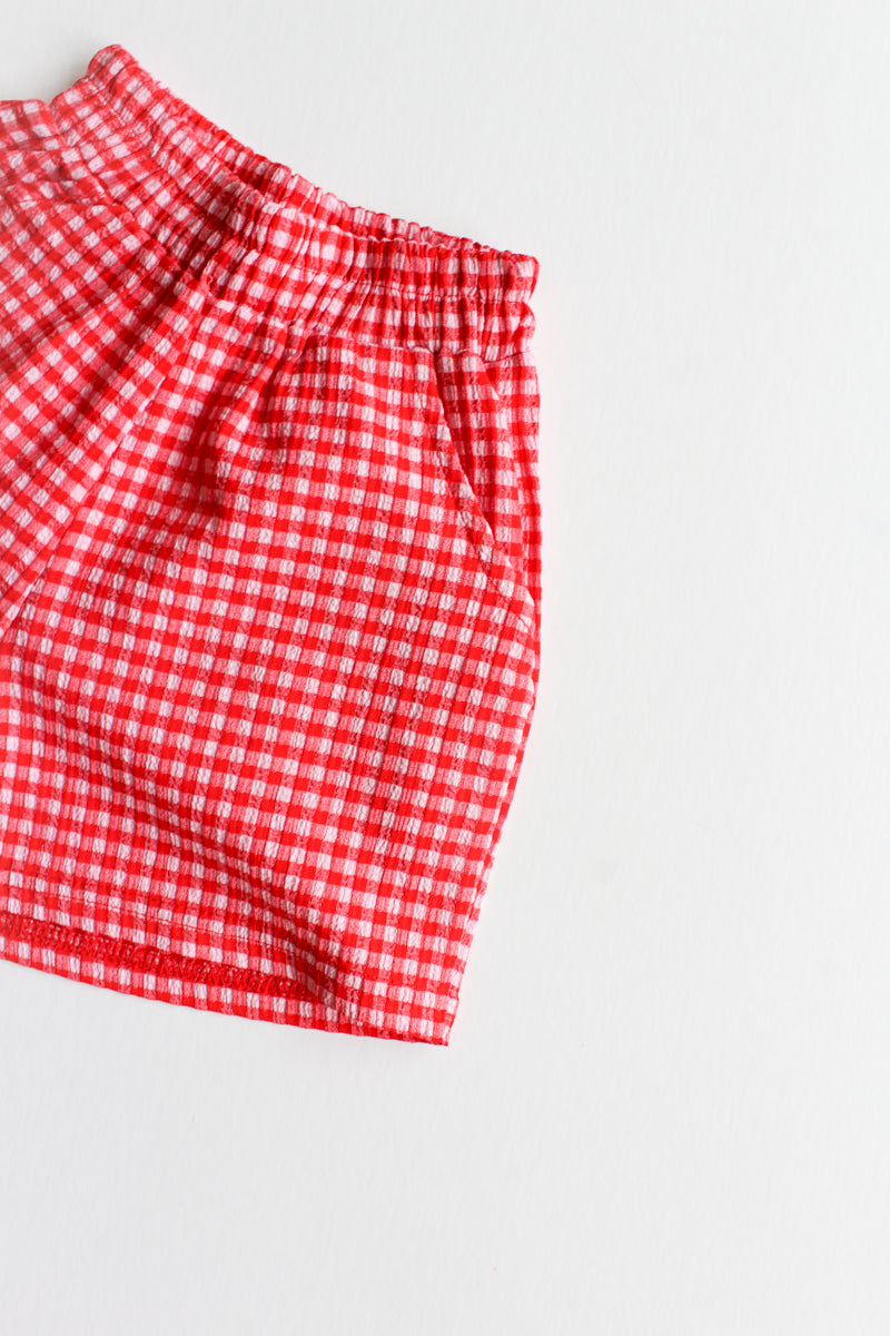 gingham days shorts