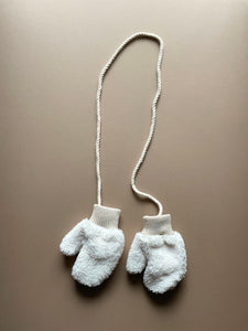 corded plush mittens